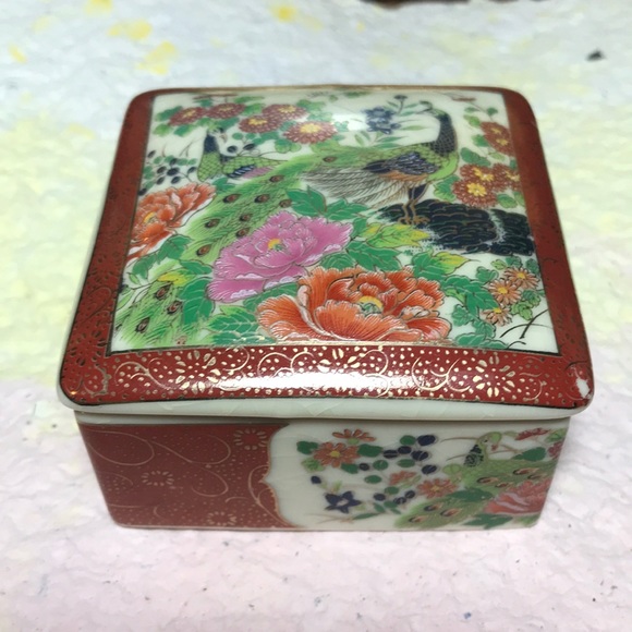 Satsuma Storage & Organization Satsuma Peacocks Decor Vintage